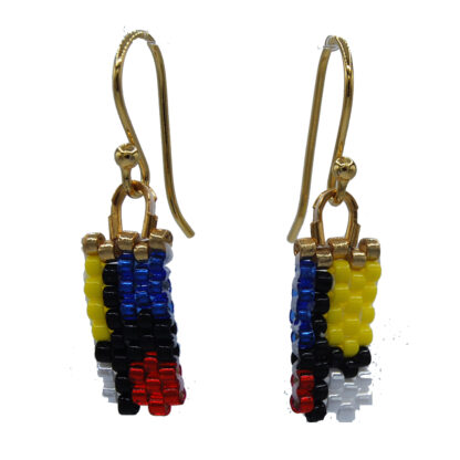 Mondrian-inspired Drop Earrings